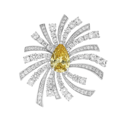 Broche Opéra - Argent Rhodié