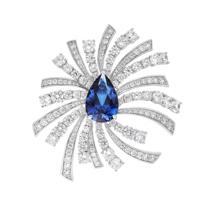 Broche Opéra - Argent Rhodié