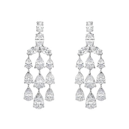 Earrings Opera  - Rhodium Silver