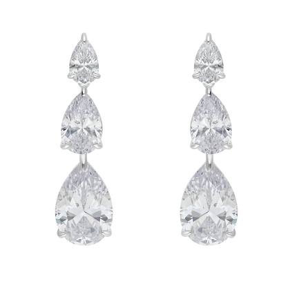 Earrings Opera  - Rhodium Silver
