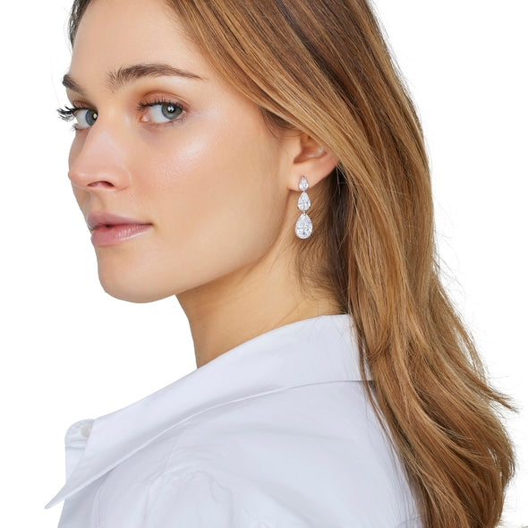 Earrings Opera  - Rhodium Silver