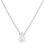 NEW Pendentif taille poire - Argent Rhodié