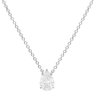 NEW Pendentif taille poire - Argent Rhodié