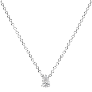 NEW Pendentif taille poire - Argent Rhodié