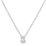 NEW Pendentif taille poire - Argent Rhodié
