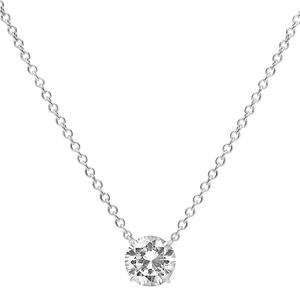NEW Pendentif taille brillant - Argent Rhodié