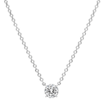 NEW Pendentif taille brillant - Argent Rhodié