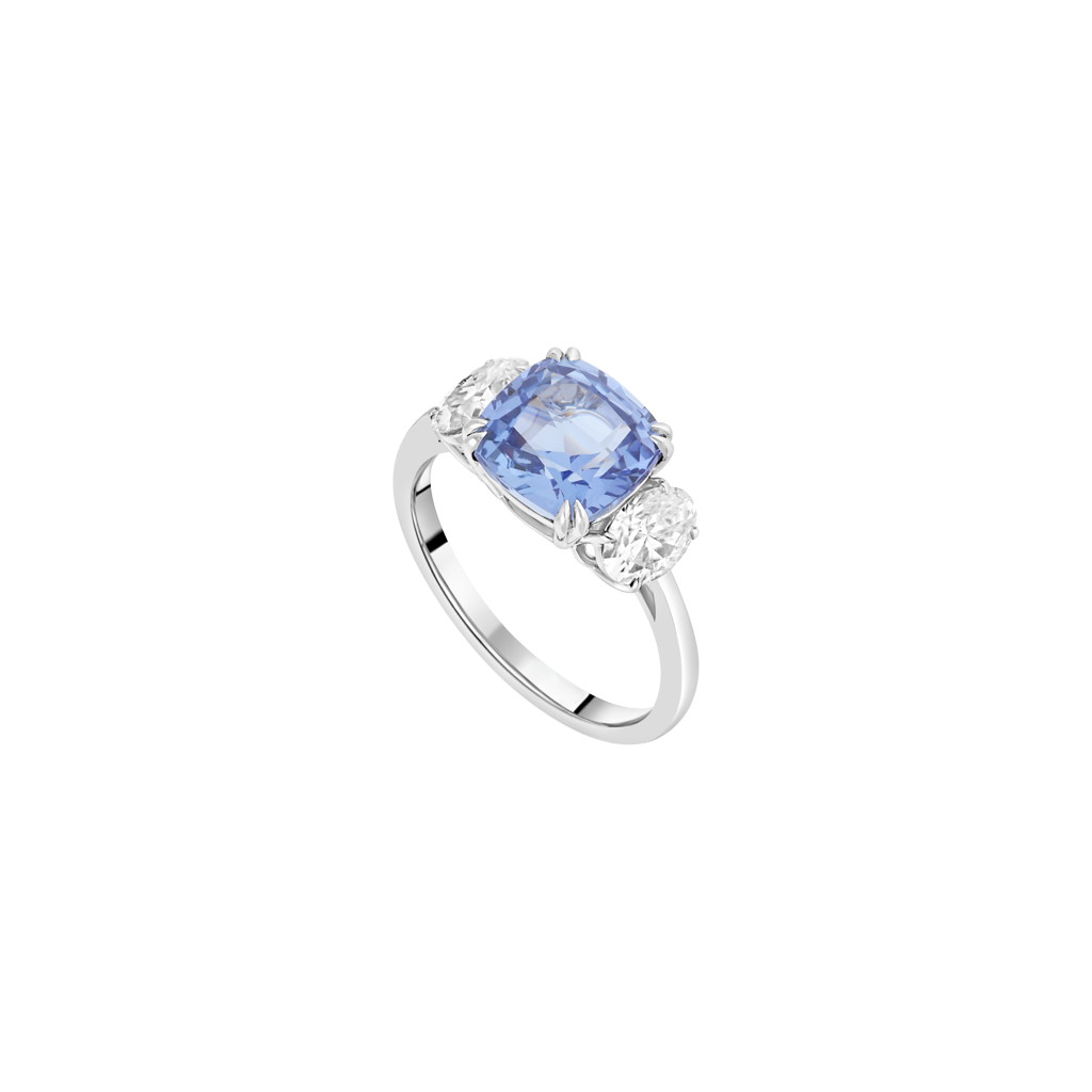 Bague - Moissanite - Or Blanc