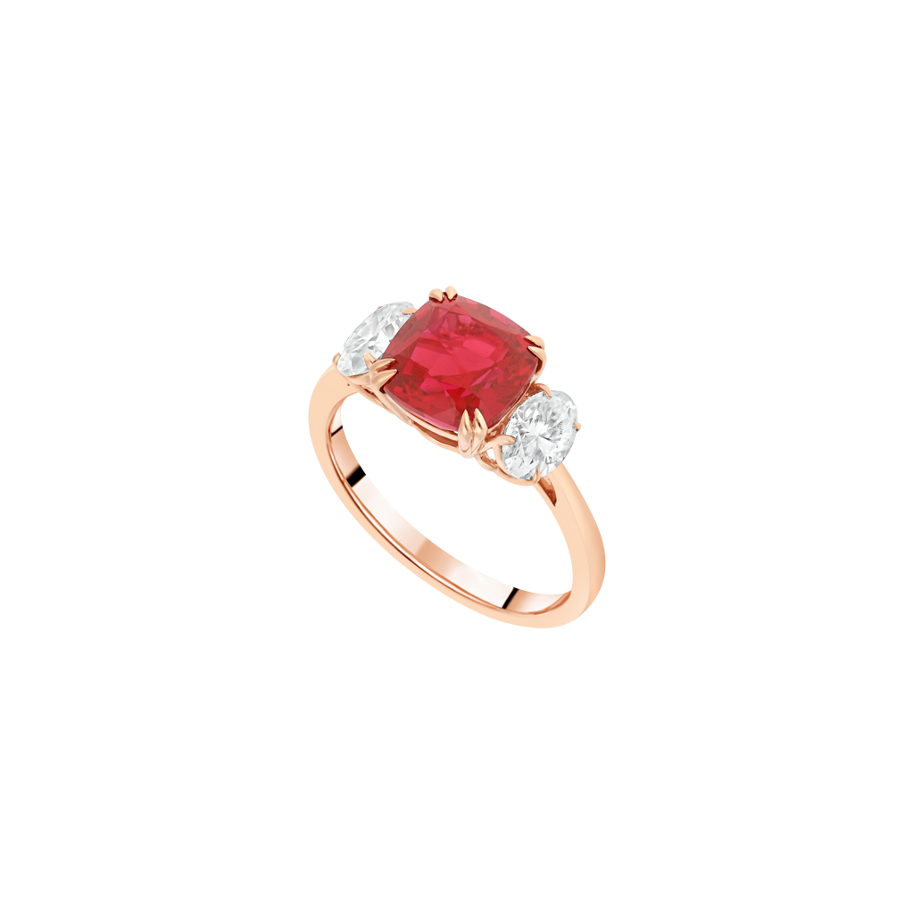 Bague - Moissanite - Or Rose