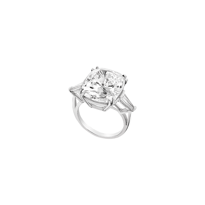 Ring - Rhodium-plated silver