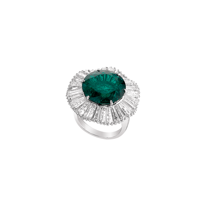 Ring Brilliant Cut Skirt Setting 