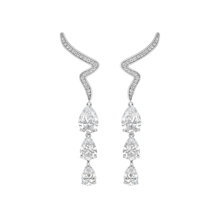 Earrings Opera  - Rhodium Silver