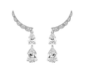 Opera Earrings - Rhodium Silver
