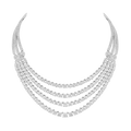 Collier Colonne Opéra - Argent Rhodié