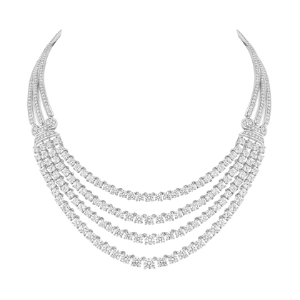 Collier Colonne Opéra - Argent Rhodié