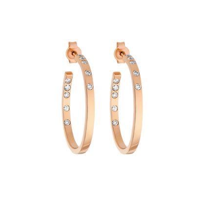 Hoop Earrings - Lab-grown Diamonds