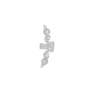 Ear cuff - Rhodium Silver
