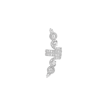 Ear cuff - Rhodium Silver