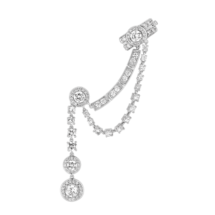Ear cuff - Rhodium Silver