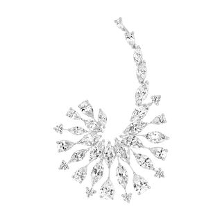 Earcuff - Argent Rhodié