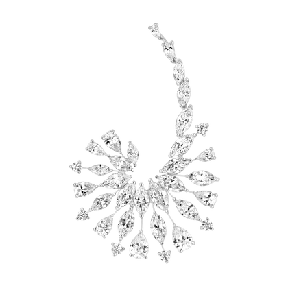 Earcuff - Argent Rhodié