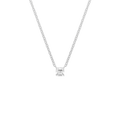 Pendentif taille asscher - Argent Rhodié